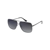 60MM Rimless Square Aviator Sunglasses