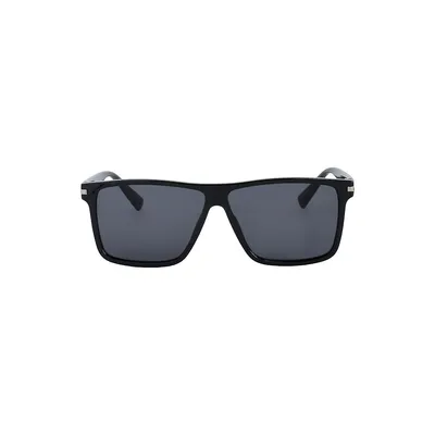 51MM Flat Top Rectangular Sunglasses