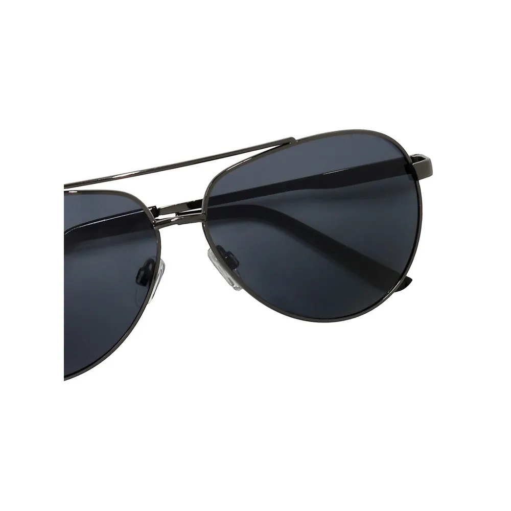 56MM Aviator Sunglasses