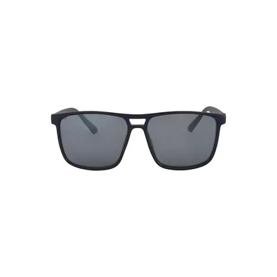 59MM Rectanglular Top-Bar Sunglasses