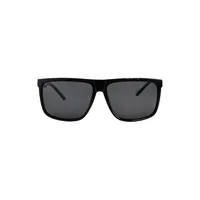 60MM Rectangle Polarized Wide Fit Sunglasses