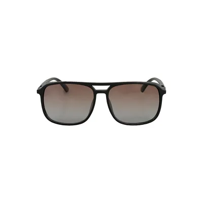 Aviator 56MM Polarized Sunglasses