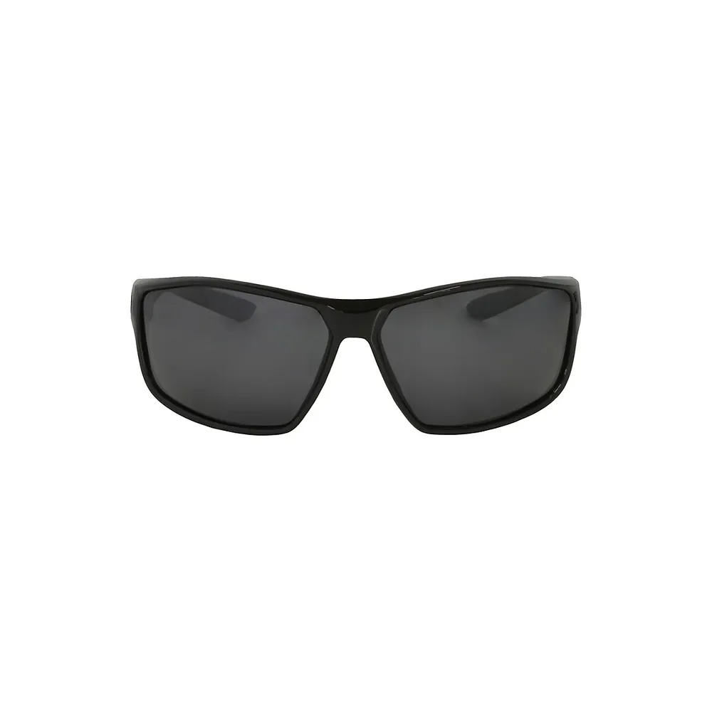 Izod Sport Wrap 65MM Polarized Sunglasses