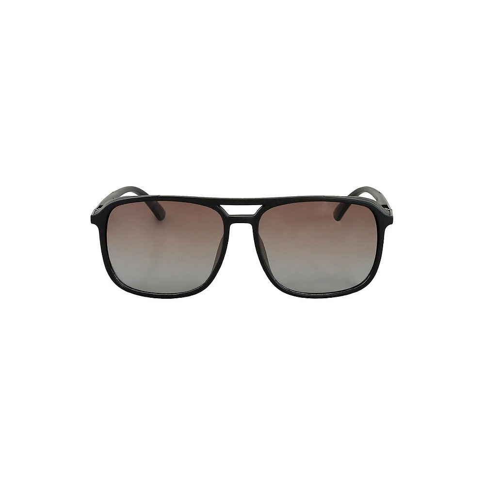 Lunettes de soleil carrées polarisées de 54 mm