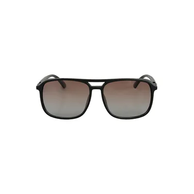 Square 54MM Polarized Sunglasses