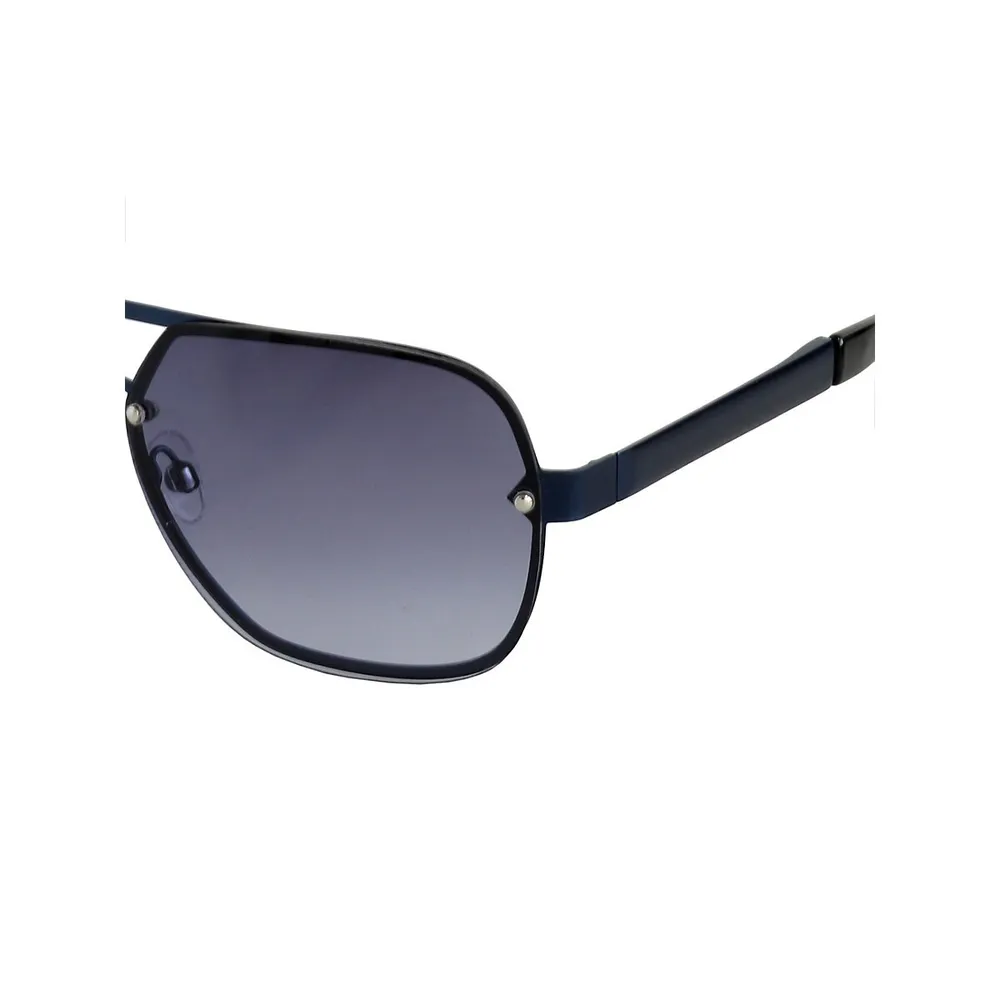 Rimless Wide-Fit 64MM Aviator Sunglasses