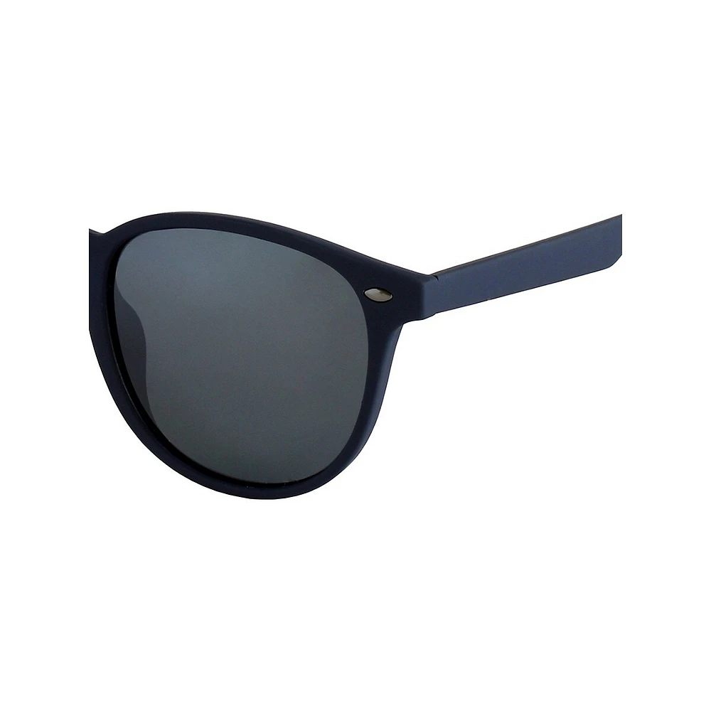 Lunettes de soleil rondes polarisées classiques, 52 mm