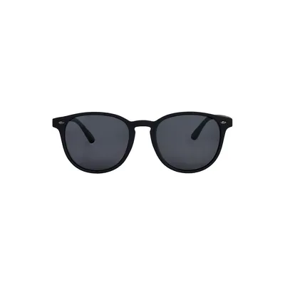 Classic 52MM Polarized Round Sunglasses