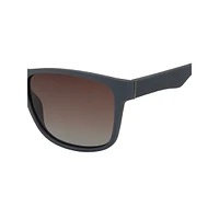 53MM Modified Wide-Fit Square Polarized Sunglasses