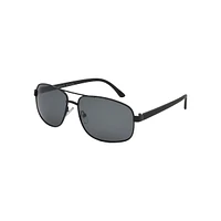 55MM Rectangle Aviator Polarized Sunglasses