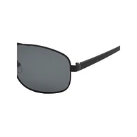 Lunettes de soleil aviateur rectangulaires à verres polarisés, 55 mm