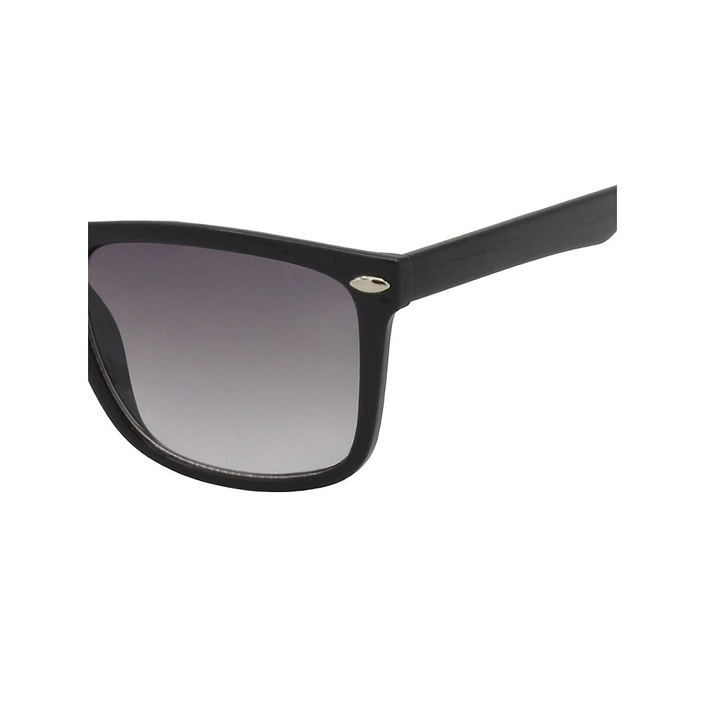 Lunettes de soleil carrées à verres dégradés, 50 mm