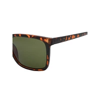 50MM Modified Square Tortoiseshell Sunglasses