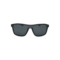 52MM Wide-Fit Polarized Modified Rectangle Sunglasses