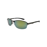 Sport 54MM Semi Rimless Oval Sunglasses