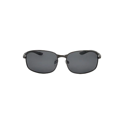 57MM Polarized Modified Rectangle Sunglasses