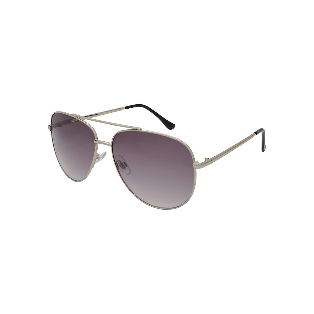 Grandes lunettes de soleil aviateur à verres polarisés, 57 mm