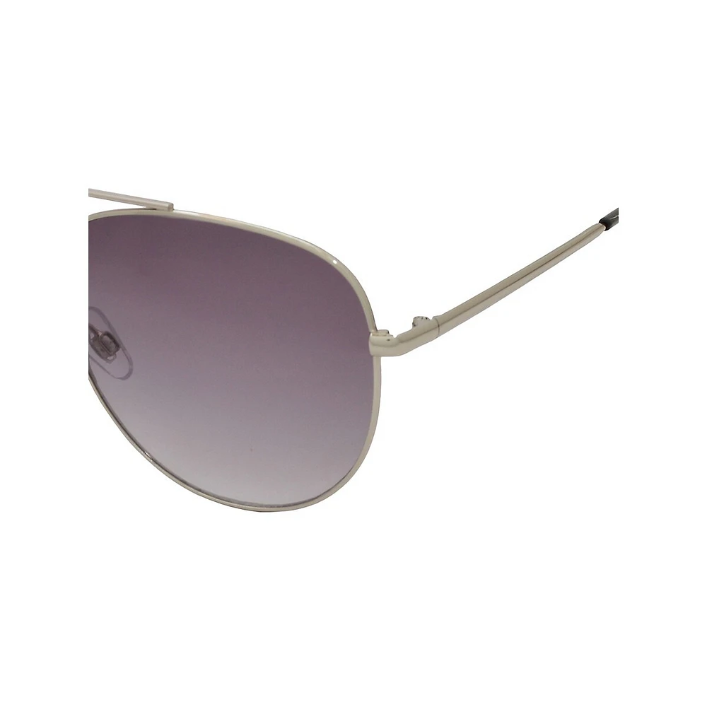 Grandes lunettes de soleil aviateur à verres polarisés, 57 mm
