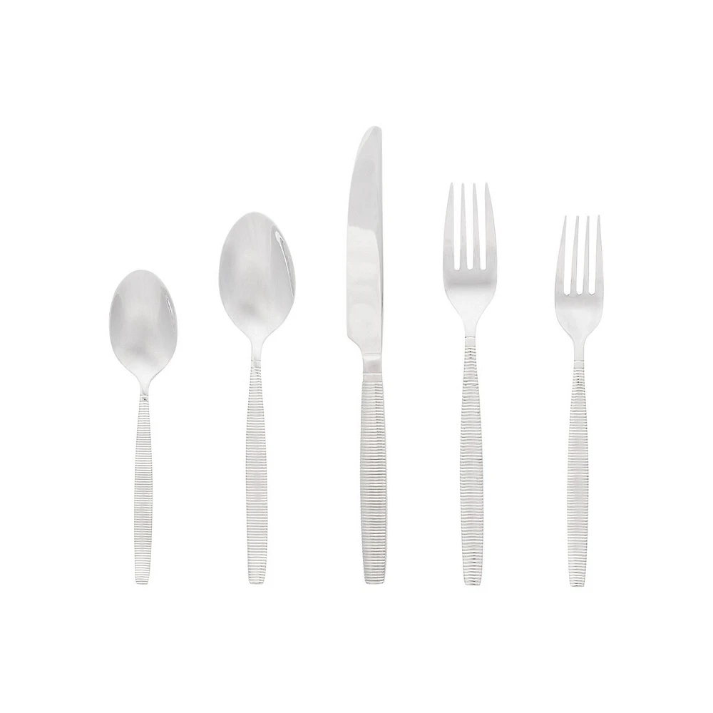 Loreto Stainless Steel 20-Piece Flatware Set