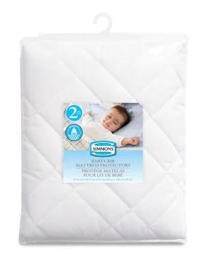 2-Pack Baby Crib Mattress Protectors