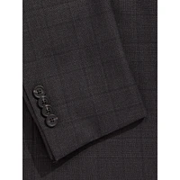 Jake Super 100's Wool Prince Of Wales Check Suit