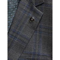 Jake Modern-Fit Wool Large Plaid Sport Coat