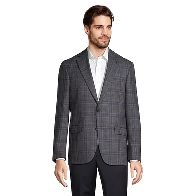 Jake Modern-Fit Wool Large Plaid Sport Coat