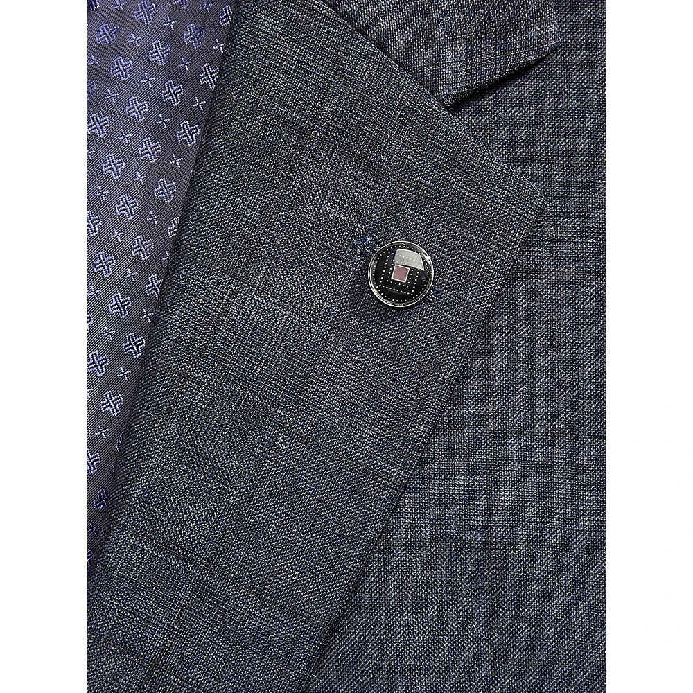 Joe Modern-Fit 100's Wool Prince Of Wales Check Suit