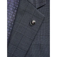 Joe Modern-Fit 100's Wool Prince Of Wales Check Suit