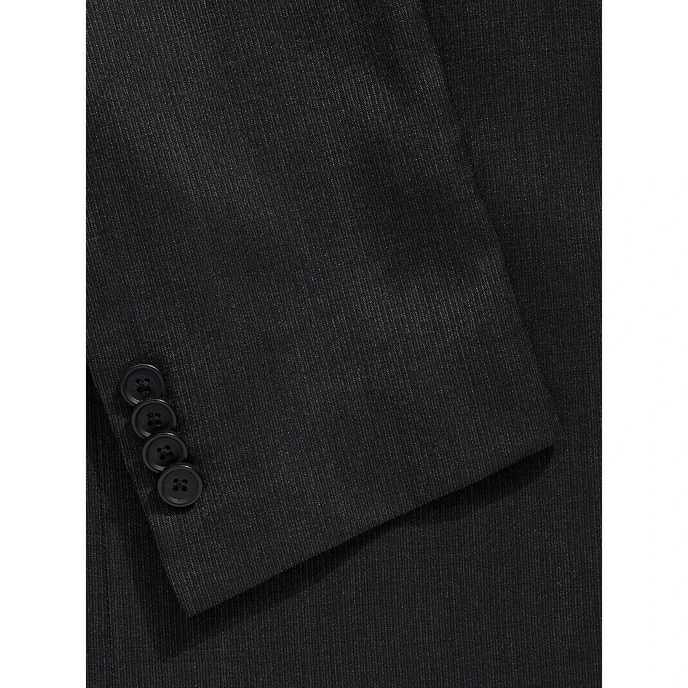 Jason Modern-Fit Super 110's Wool Micro-Stripe Suit