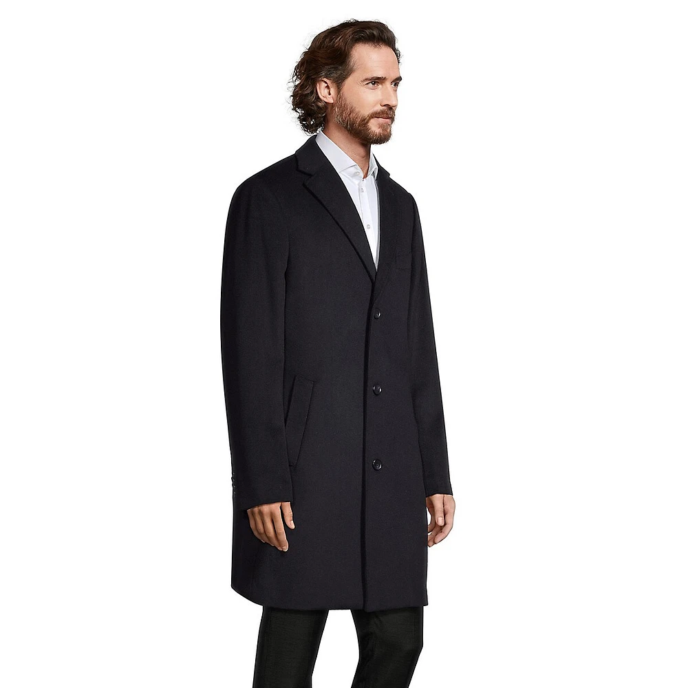 Wes Slim-Fit Wool-Blend Top Coat