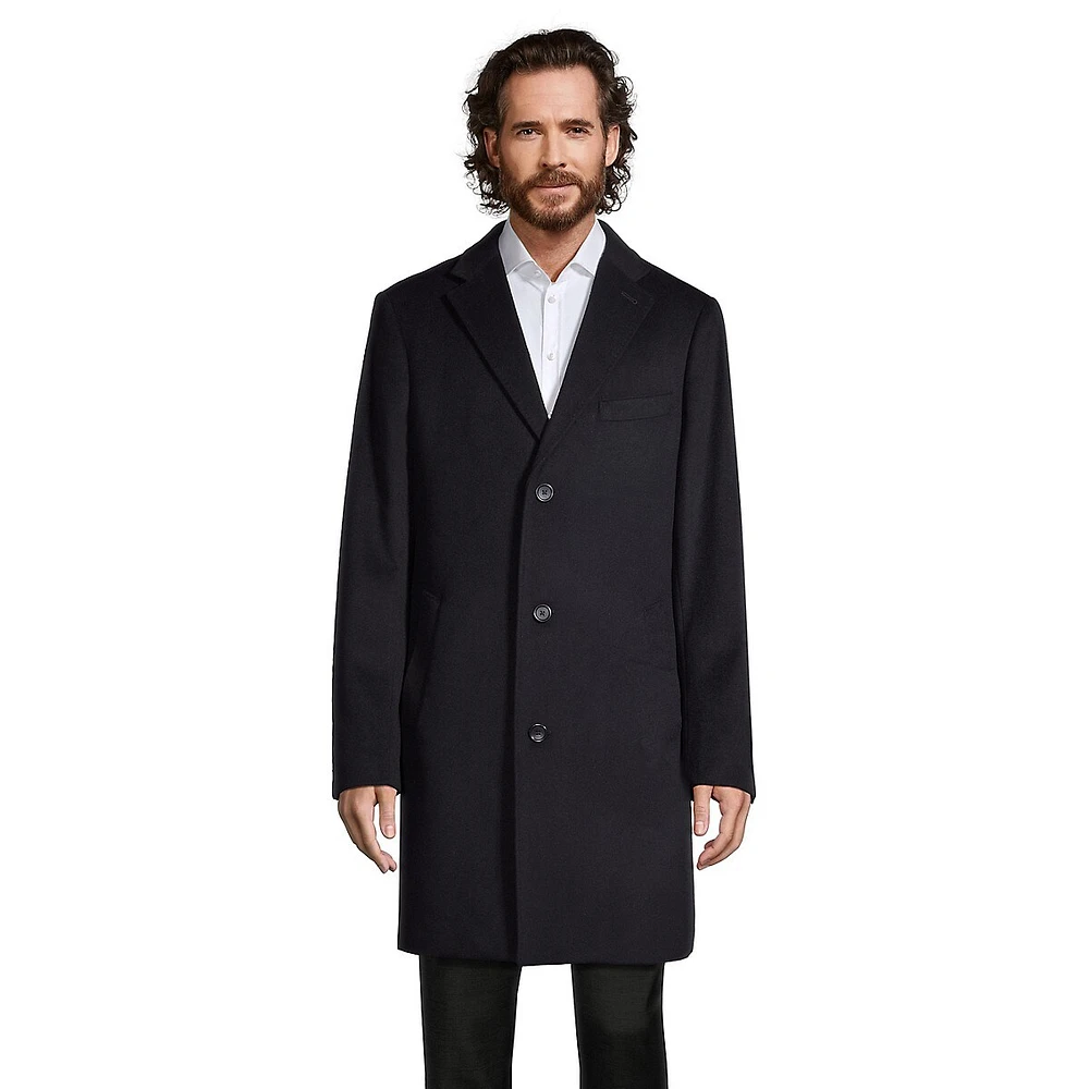 Wes Slim-Fit Wool-Blend Top Coat