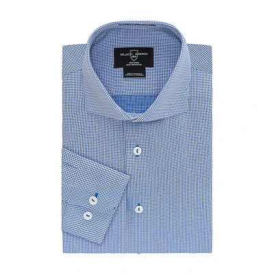 Modern-Fit Micro-Check Dress Shirt