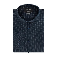 Slim-Fit Neat-Print Dress Shirt