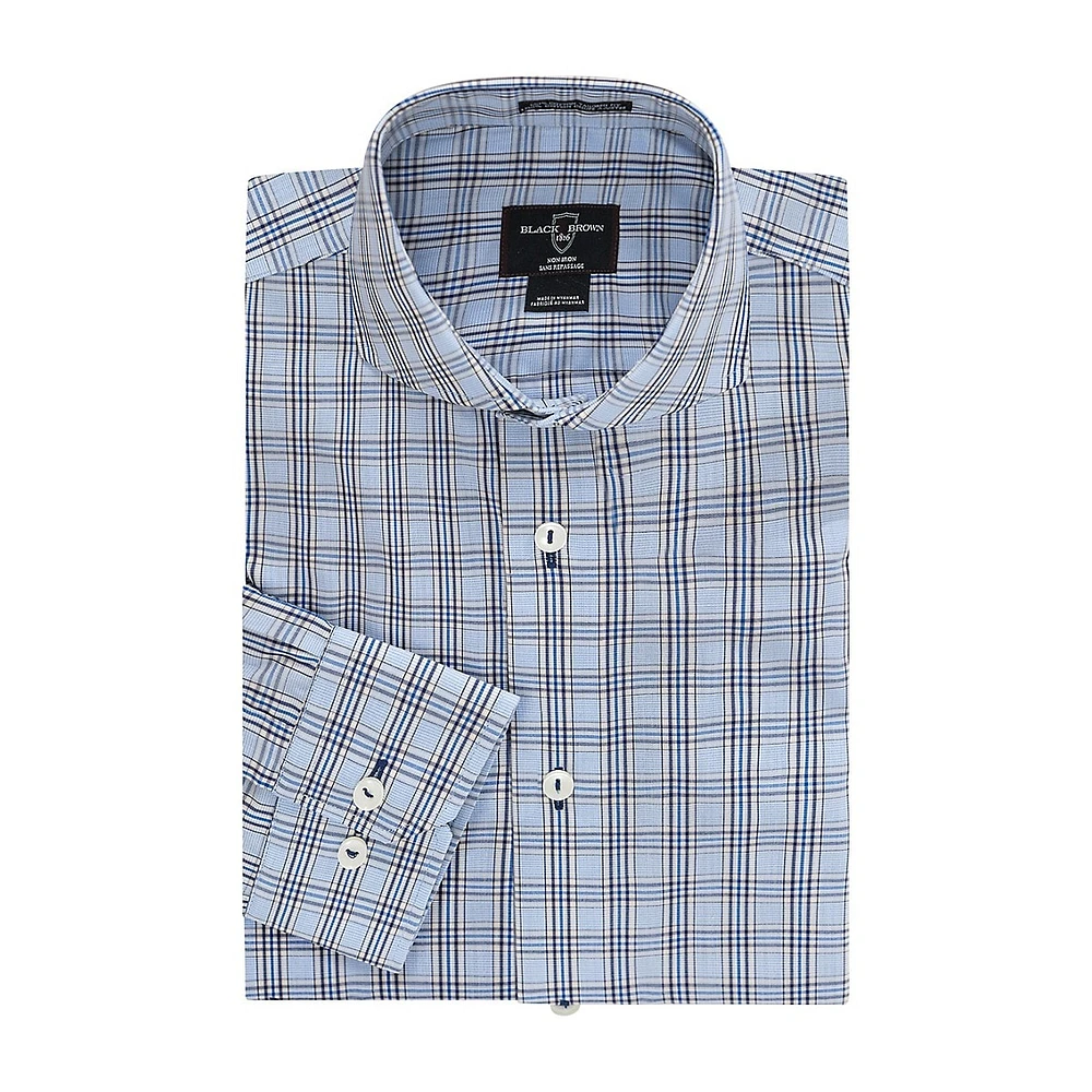 Modern-Fit Graif-Check Dress Shirt