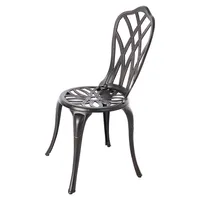 Ensemble table bistrot et chaises Paradise en aluminium moulé, trois pièces