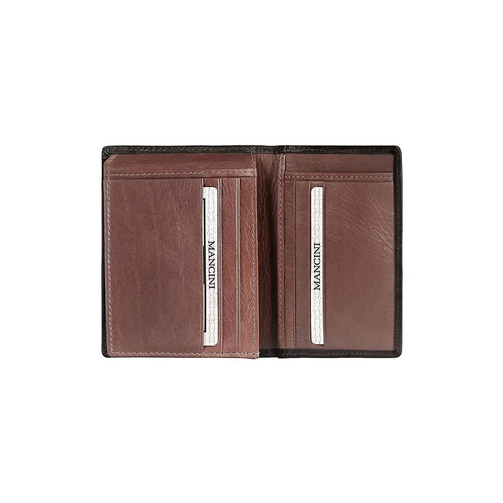 Casablanca RFID Secure Unique Vertical Wing Wallet