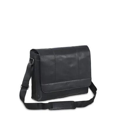 Buffalo RFID-Secure Leather Messenger Bag