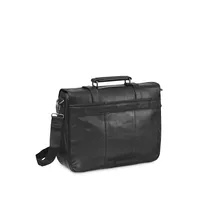 Buffalo RFID-Secure Single-Compartment Leather Briefcase