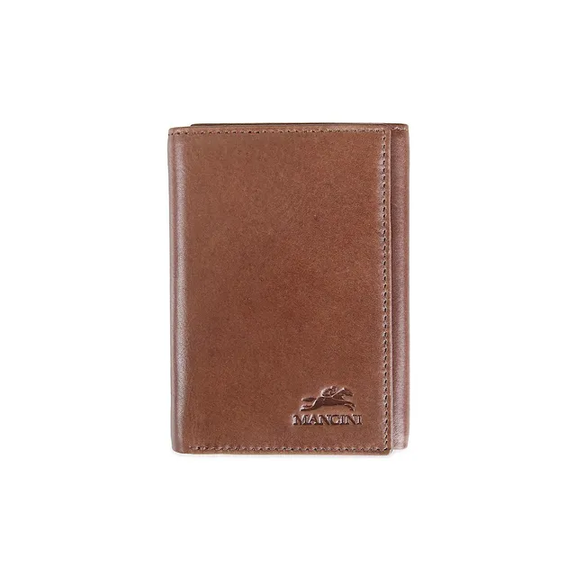 Mancini Monterrey RFID Zippered Wallet with Removable Passcase Brown