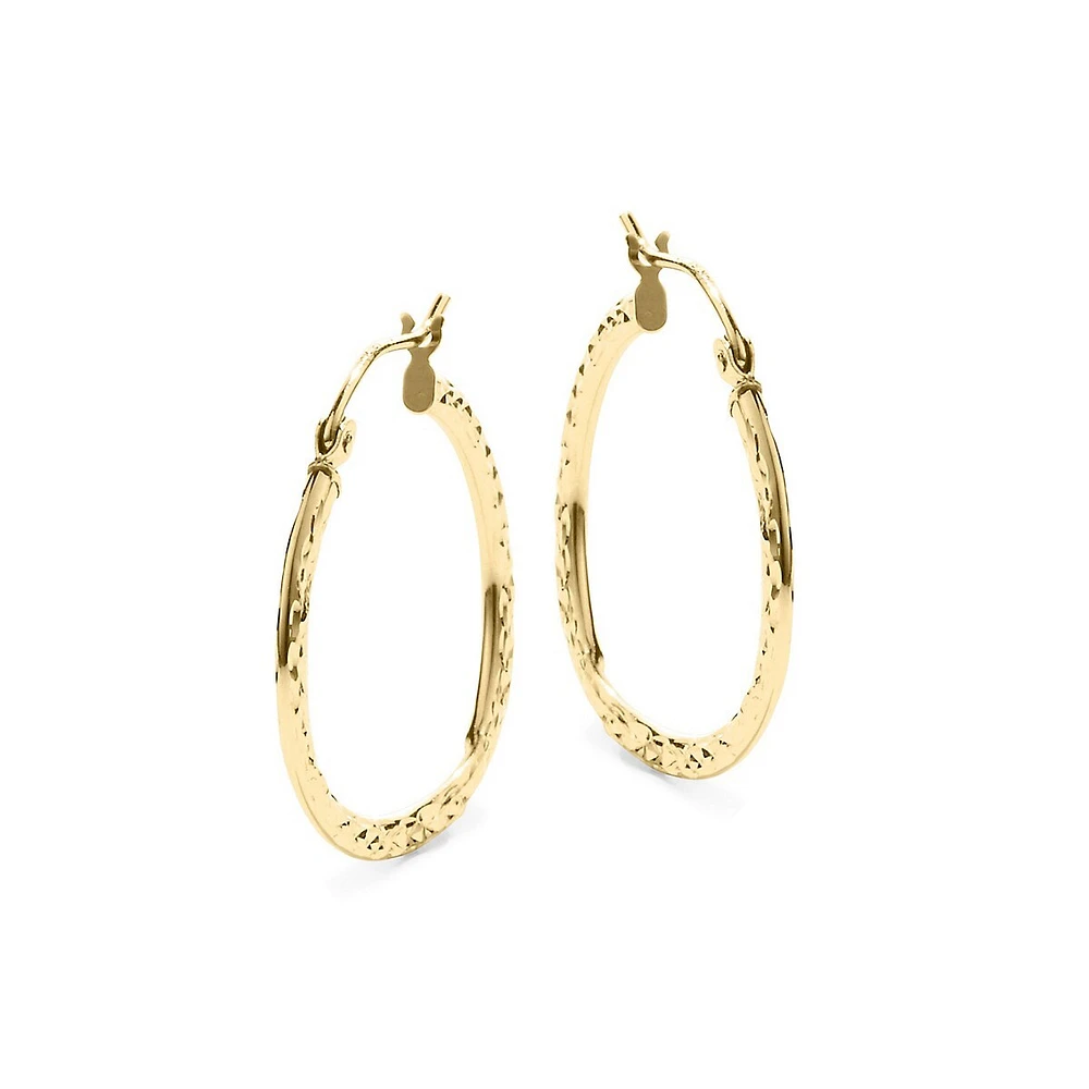 14KT Gold Hoops