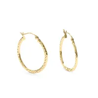 Anneaux d'oreilles en or 14 K