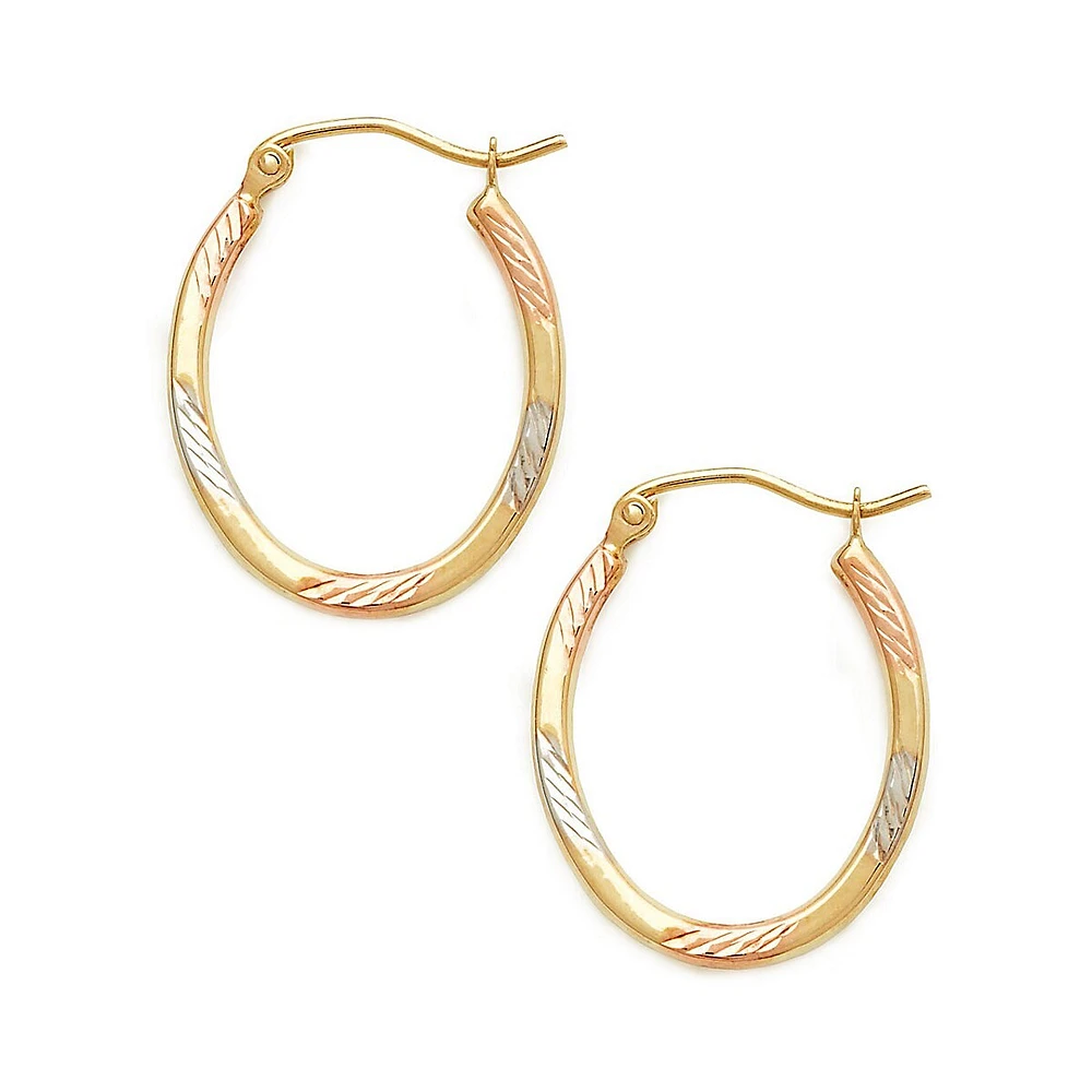 14Kt Oval Earring