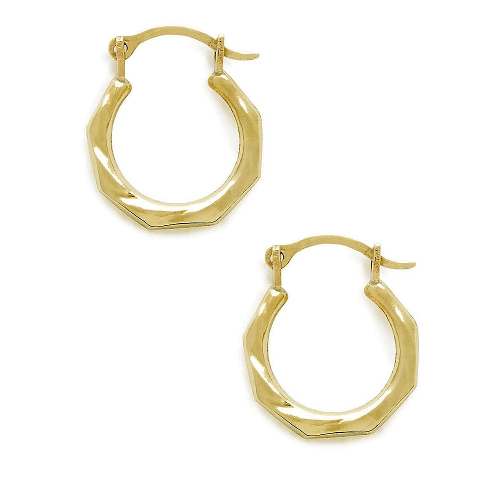 Kid's 14K Yellow Gold Hoop Earrings