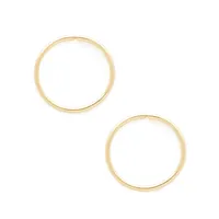 Kid's 14K Yellow Gold Hoop Earrings