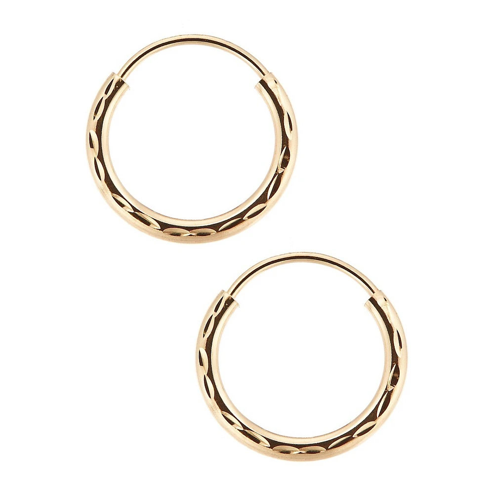 Kid's 14K Yellow Gold Endless Hoops