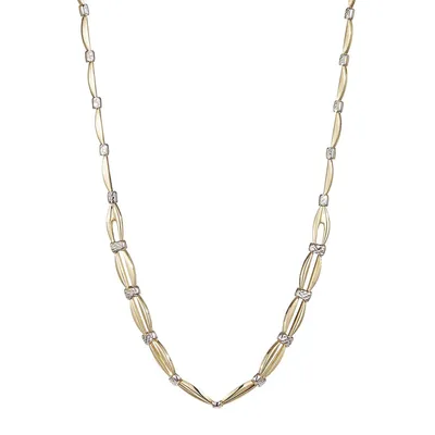 10K Yellow Gold Open Link Necklace