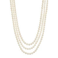 3 Row Pearl Necklace