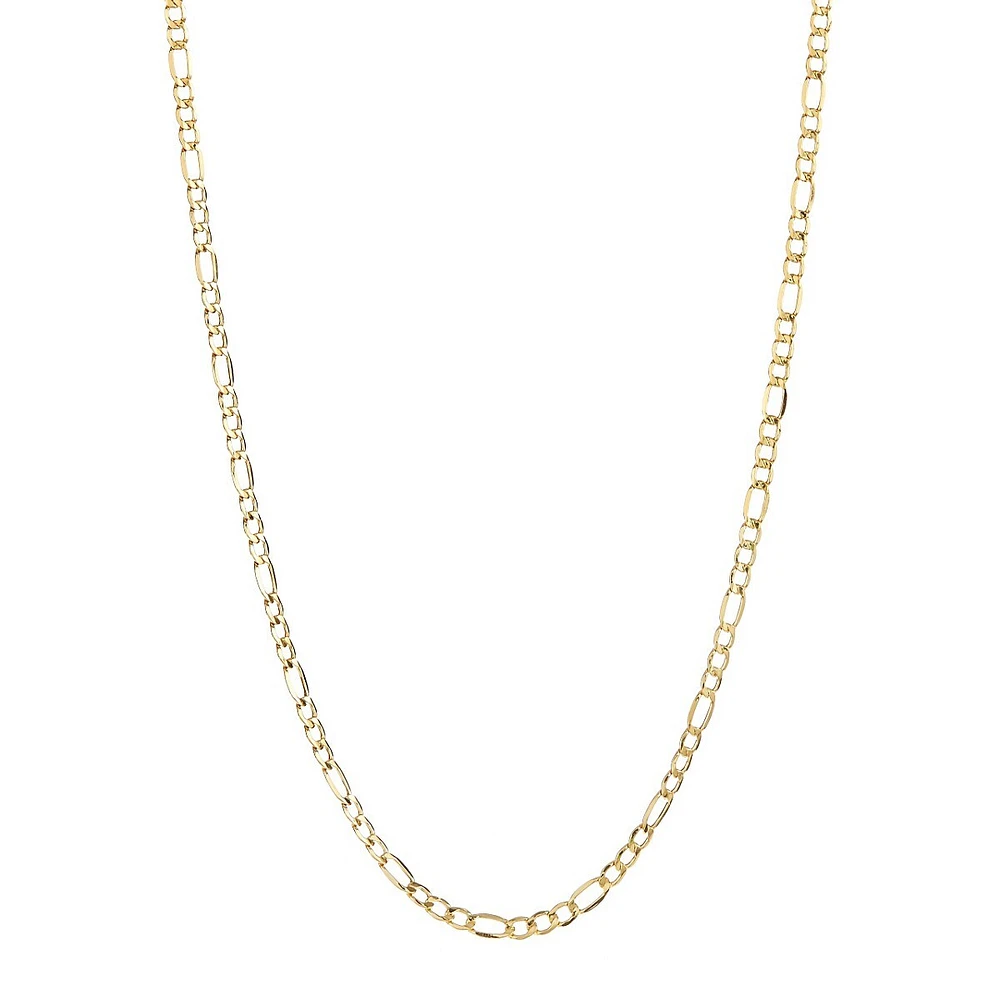 Men's 10K Yellow Gold Figaro Necklace