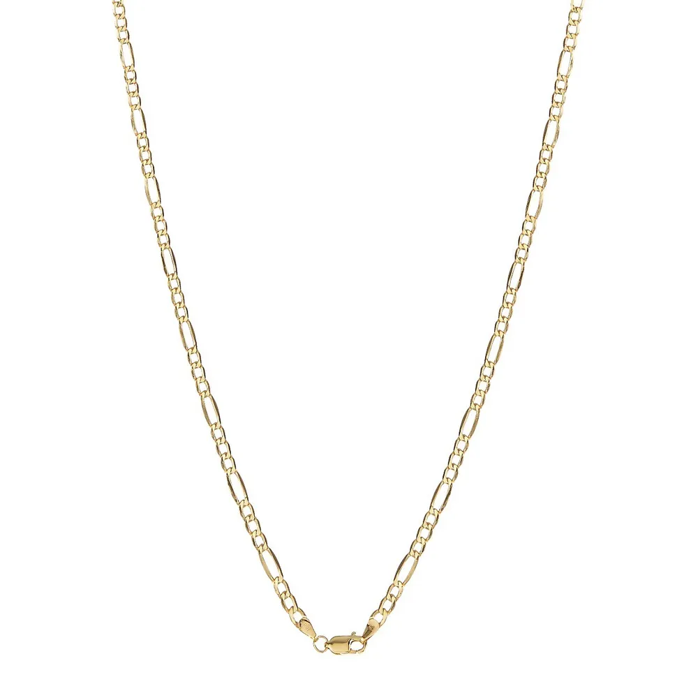 10K Yellow Gold Figaro Necklace